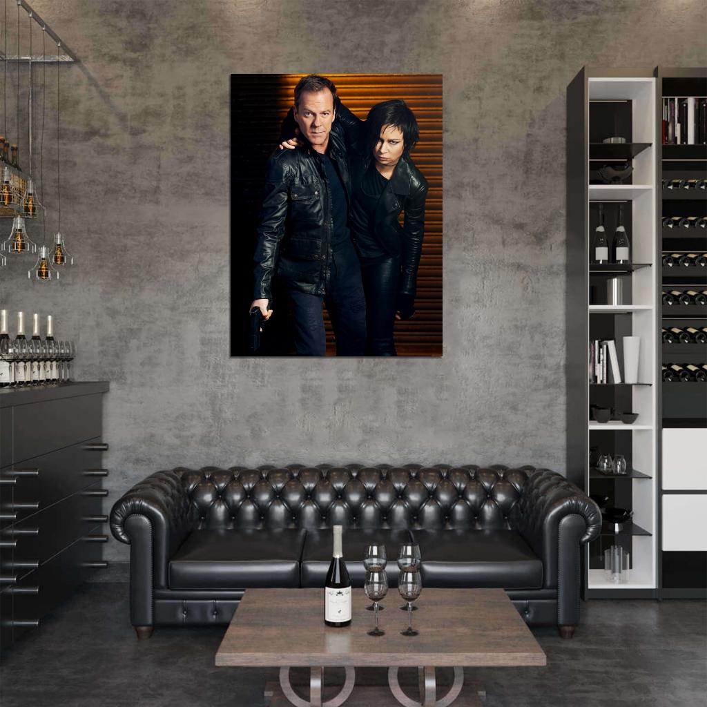 24 Live Another Day Kiefer Sutherland Mary Lynn Rajskub Tv Series Wall Art Print Poster