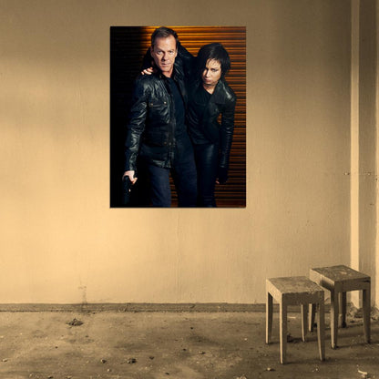 24 Live Another Day Kiefer Sutherland Mary Lynn Rajskub Tv Series Wall Art Print Poster