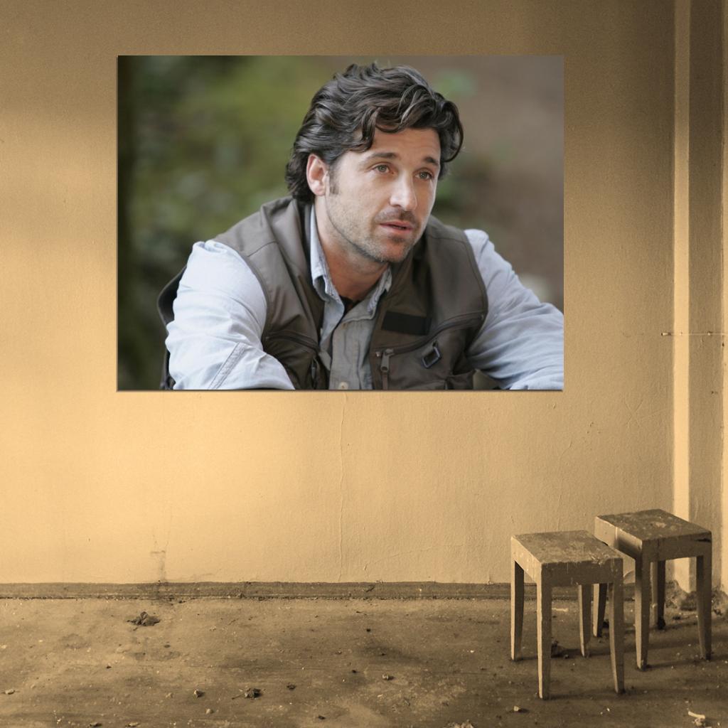 Grey's Anatomy Patrick Dempsey Derek Shepherd Tv Series Wall Art Print Poster