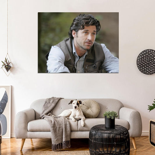 Grey's Anatomy Patrick Dempsey Derek Shepherd Tv Series Wall Art Print Poster