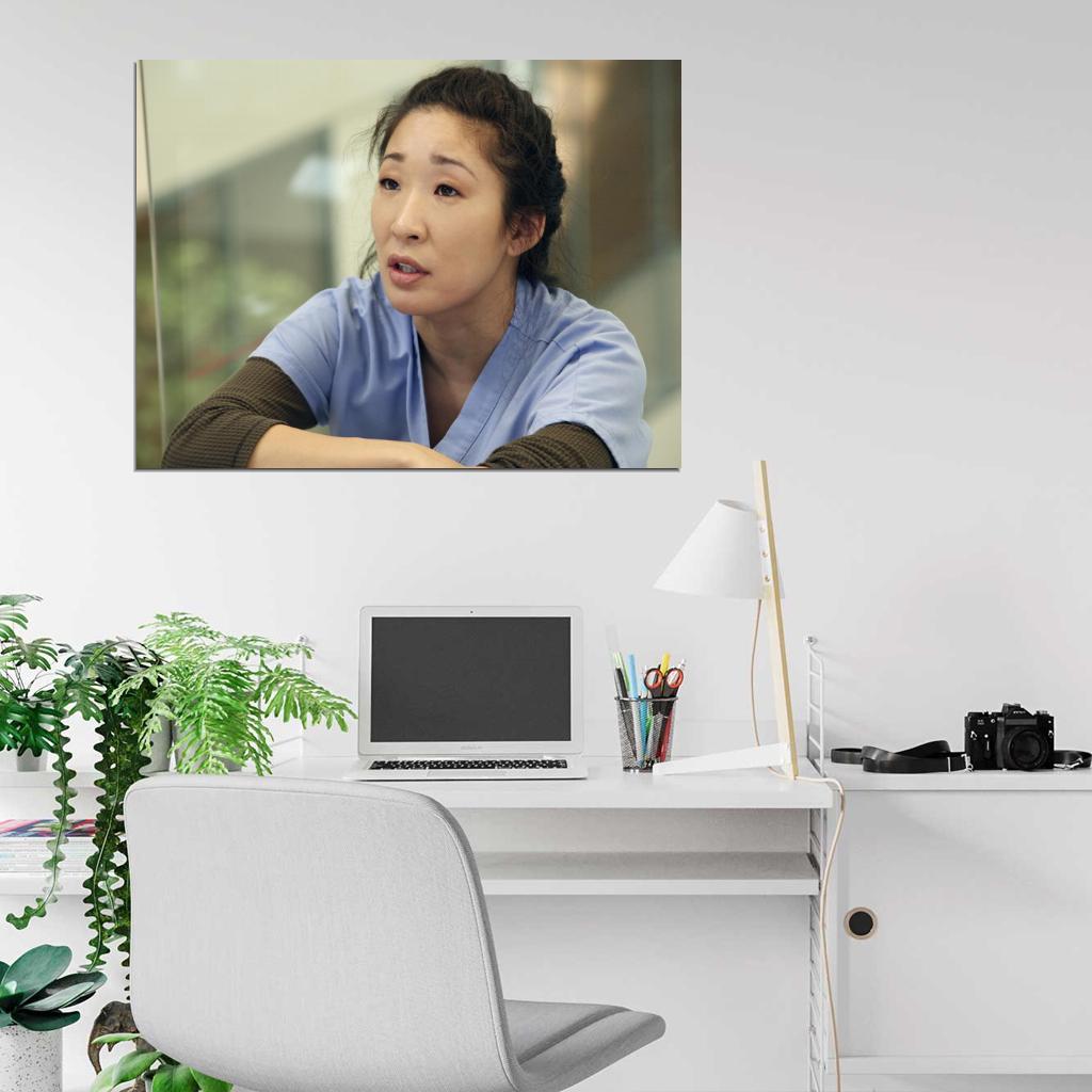 Grey's Anatomy Sandra Oh Cristina Yang Tv Series Wall Art Print Poster
