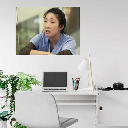 Grey's Anatomy Sandra Oh Cristina Yang Tv Series Wall Art Print Poster