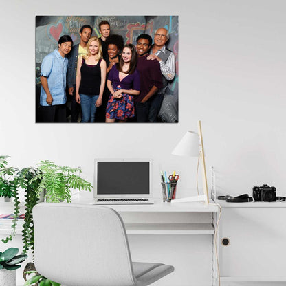 Community Characters Cast Tv Series Wall Art Print Poster