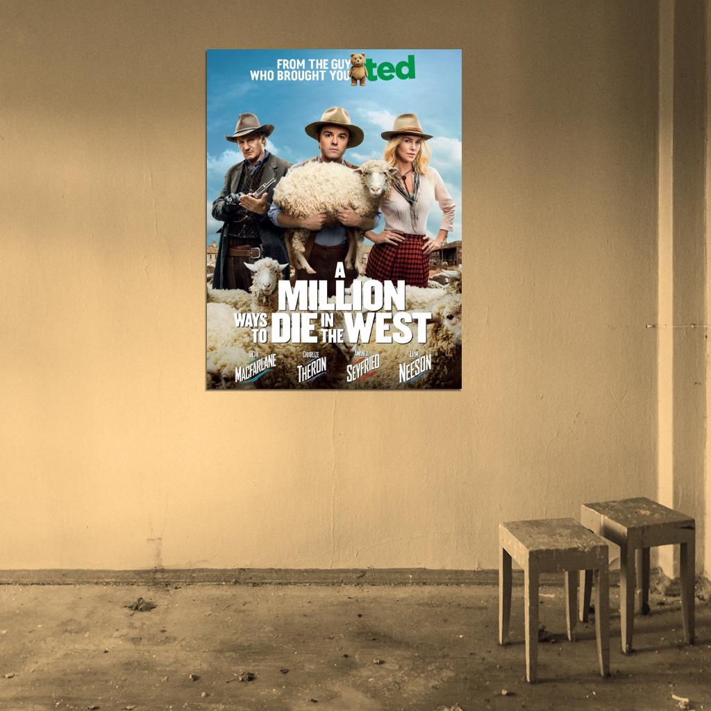 A Million Ways To Die In The West Movie Wall Art Print Poster