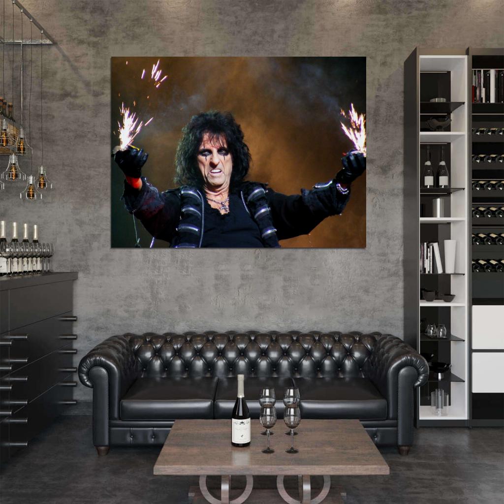 Alice Cooper Hard Rock Music Singer Wall Art Print Poster
