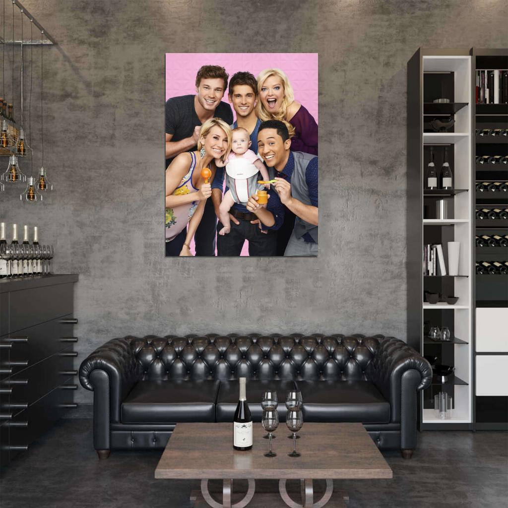 Baby Daddy Characters Cast Tv Series Wall Art Print Poster