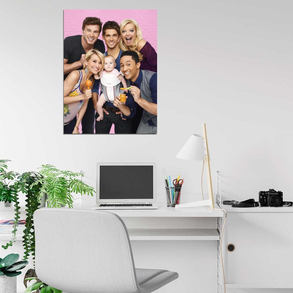 Baby Daddy Characters Cast Tv Series Wall Art Print Poster