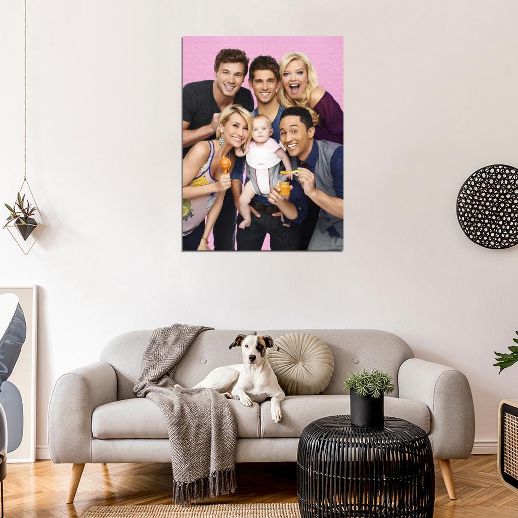 Baby Daddy Characters Cast Tv Series Wall Art Print Poster