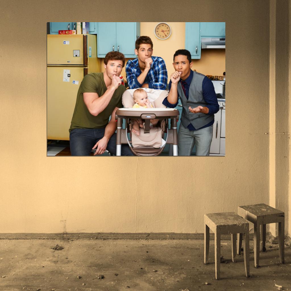 Baby Daddy Characters Cast Tv Series Wall Art Print Poster