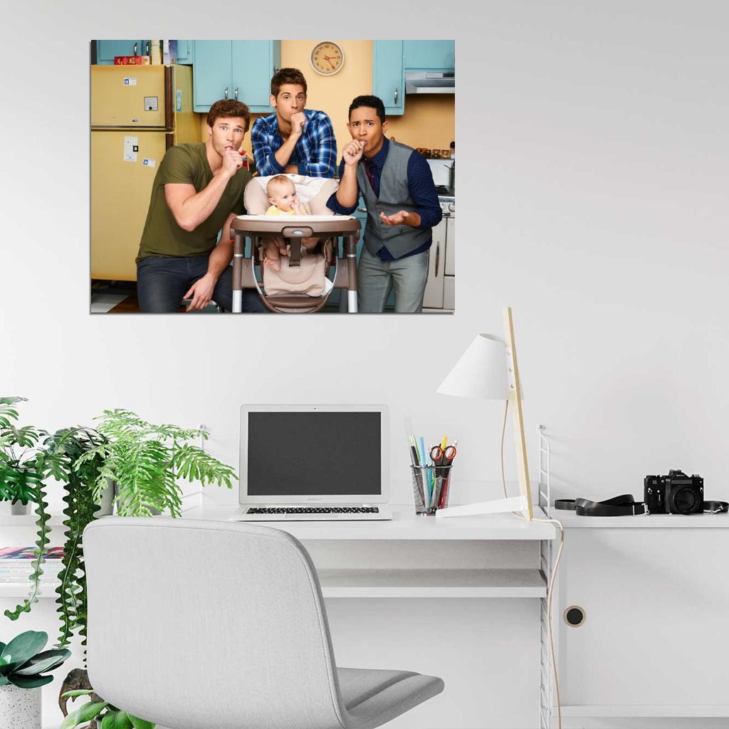 Baby Daddy Characters Cast Tv Series Wall Art Print Poster