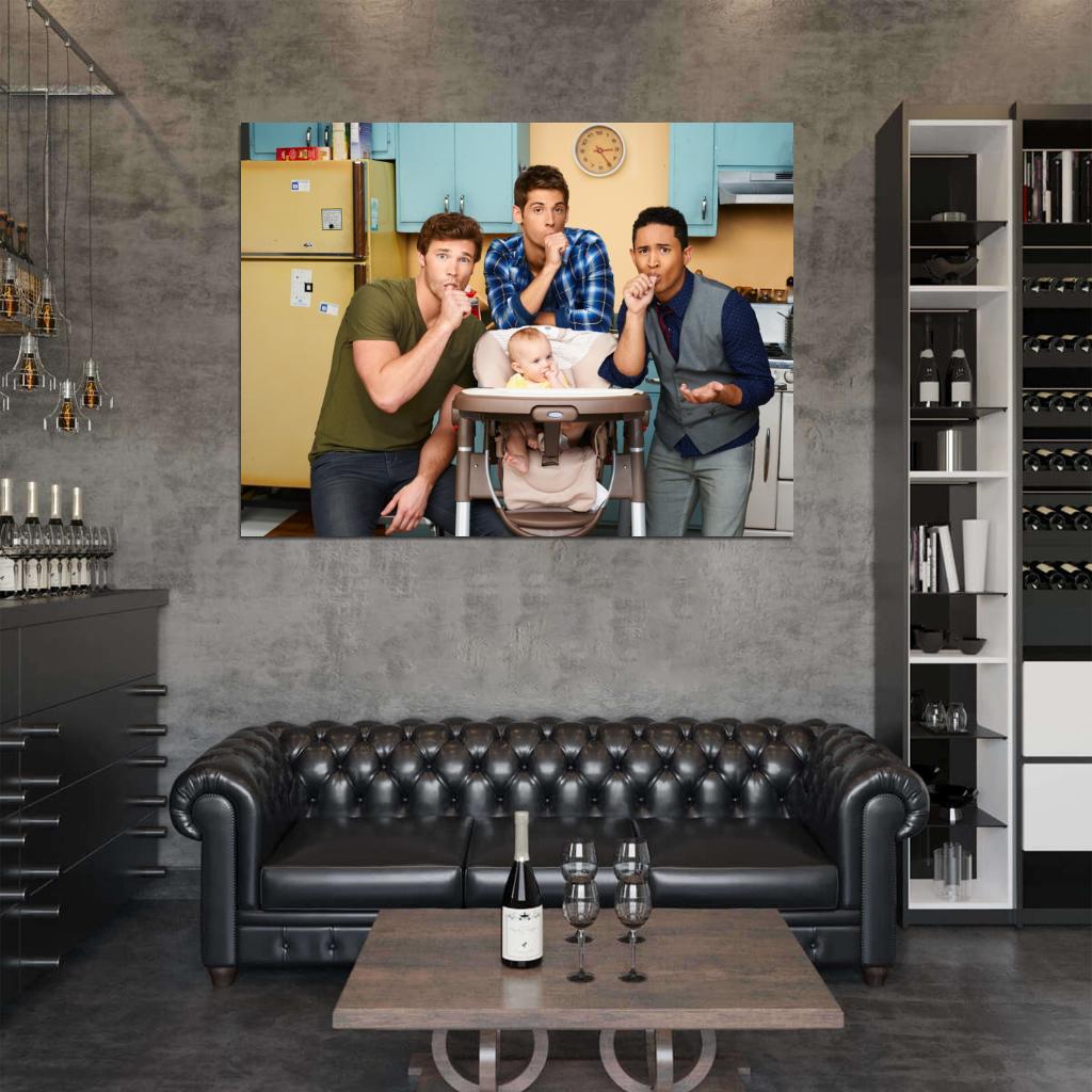 Baby Daddy Characters Cast Tv Series Wall Art Print Poster
