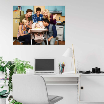 Baby Daddy Funny Characters Cast Tv Series Wall Art Print Poster