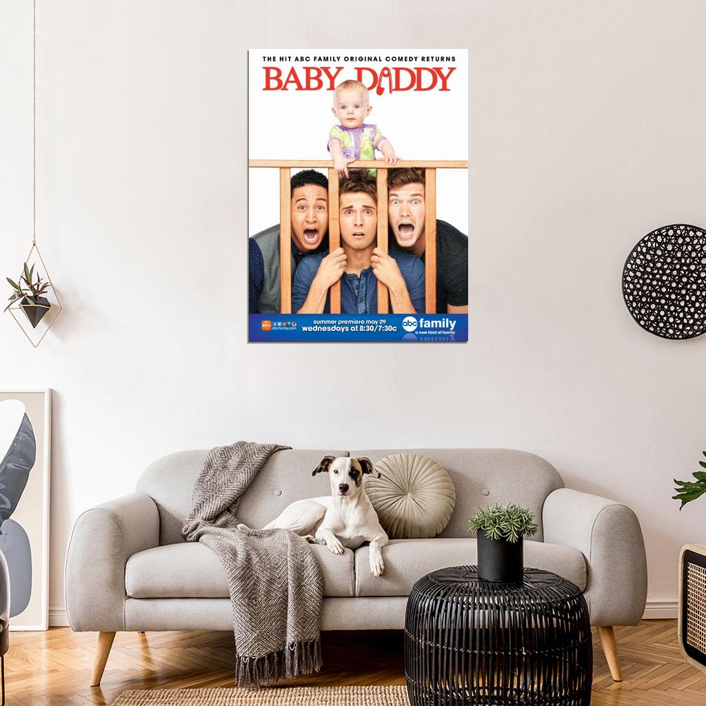 Baby Daddy Characters Cast Tv Series Wall Art Print Poster