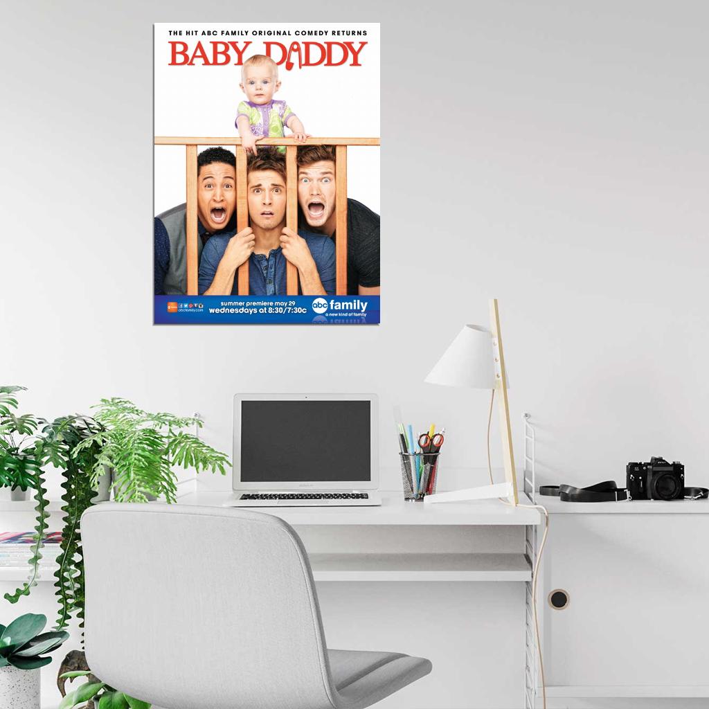 Baby Daddy Characters Cast Tv Series Wall Art Print Poster