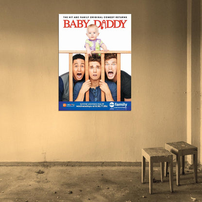 Baby Daddy Characters Cast Tv Series Wall Art Print Poster