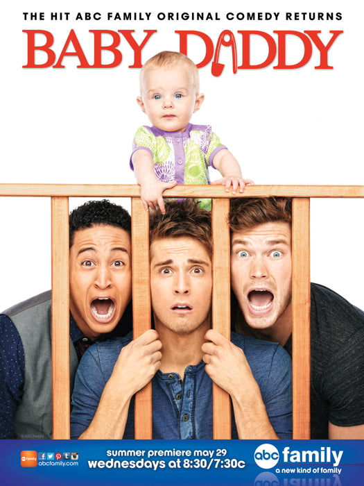Baby Daddy Characters Cast Tv Series Wall Art Print Poster