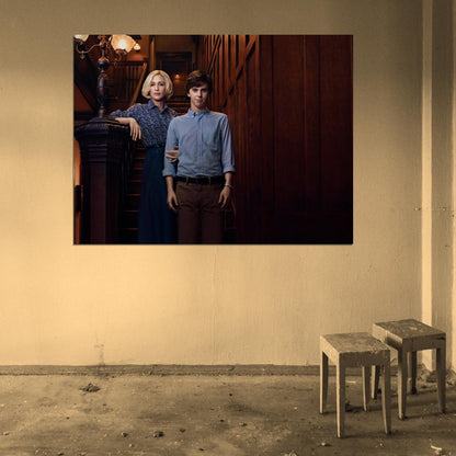 Bates Motel Vera Farmiga Freddie Highmore Tv Series Wall Art Print Poster