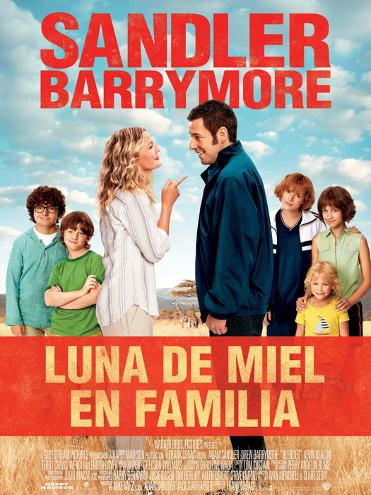 Blended Adam Sandler Drew Barrymore Movie Wall Art Print Poster