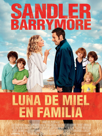 Blended Adam Sandler Drew Barrymore Movie Wall Art Print Poster