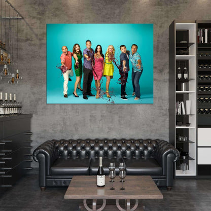 Cougar Town Characters Tv Series Wall Art Print Poster
