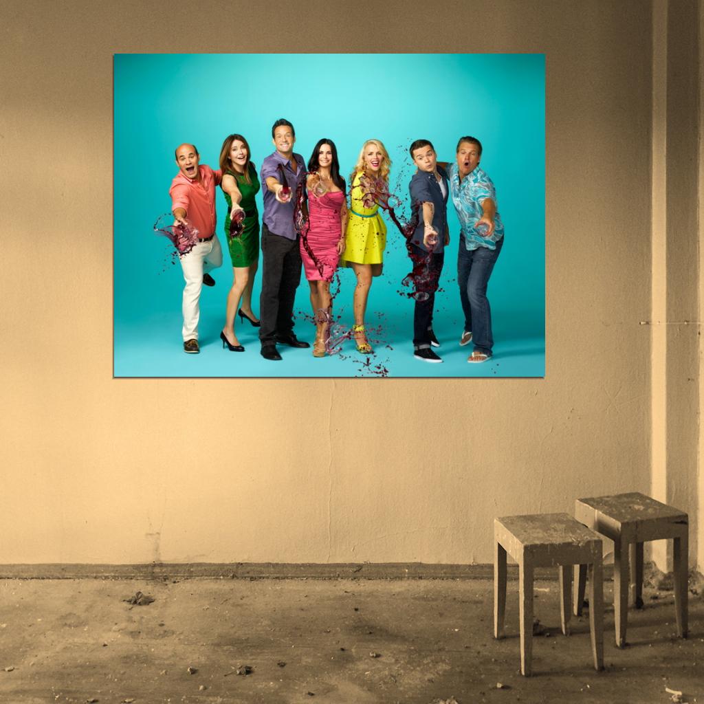 Cougar Town Characters Tv Series Wall Art Print Poster