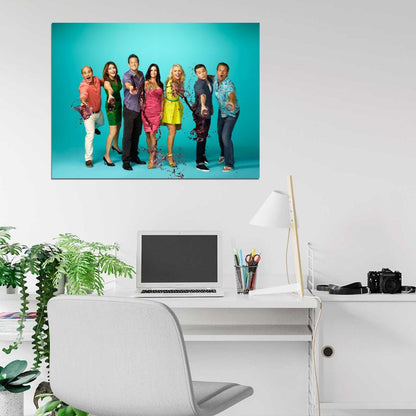 Cougar Town Characters Tv Series Wall Art Print Poster