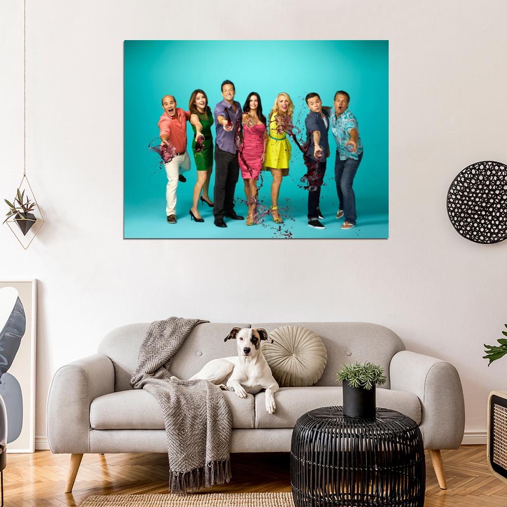Cougar Town Characters Tv Series Wall Art Print Poster