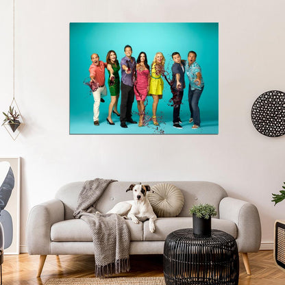 Cougar Town Characters Tv Series Wall Art Print Poster