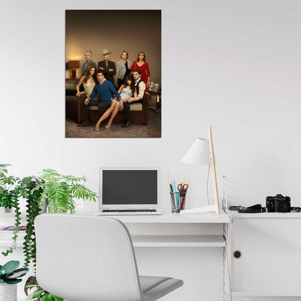 Dallas Characters Cast Tv Series Wall Art Print Poster