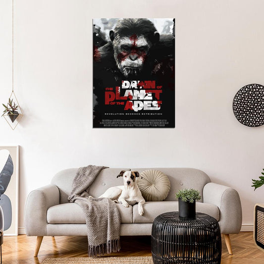 Dawn Of The Planet Of The Apes Movie Art Painting Wall Art Print Poster