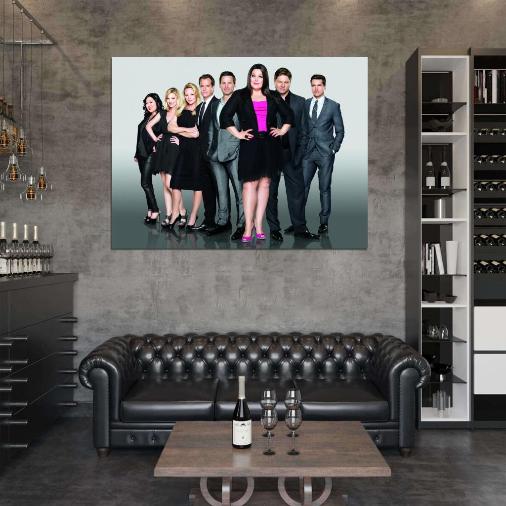Drop Dead Diva Characters Cast Tv Series Wall Art Print Poster