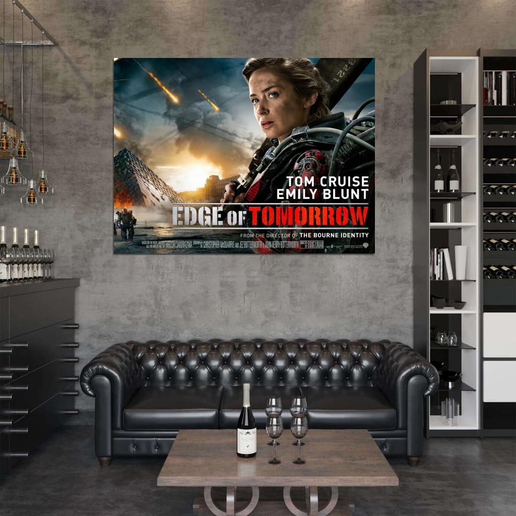 Edge of Tomorrow Emily Blunt Movie Wall Art Print Poster