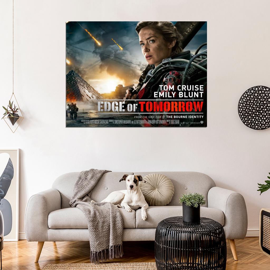 Edge of Tomorrow Emily Blunt Movie Wall Art Print Poster