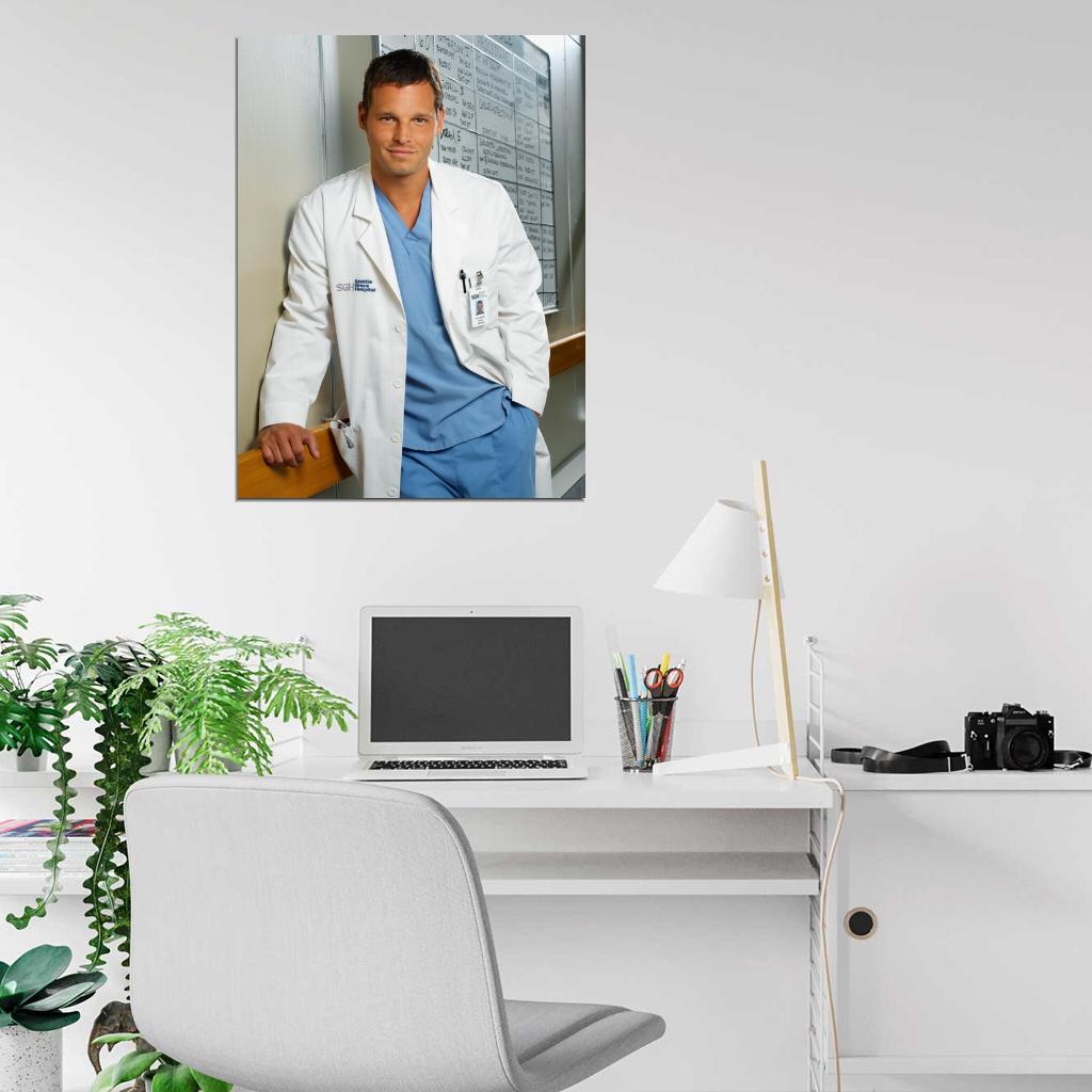 Grey's Anatomy Alex Karev Justin Chambers Tv Series Wall Art Print Poster