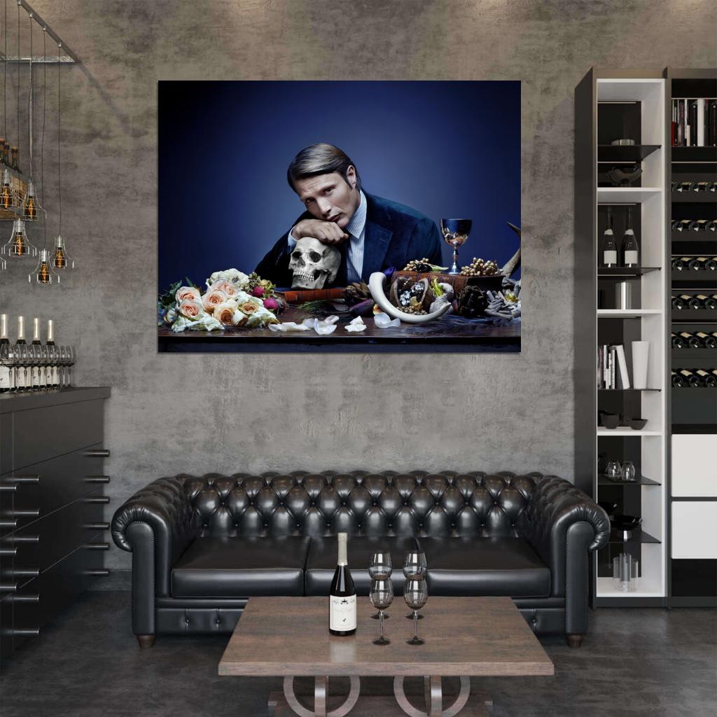 Hannibal Mads Mikkelsen Lecter Tv Series Wall Art Print Poster