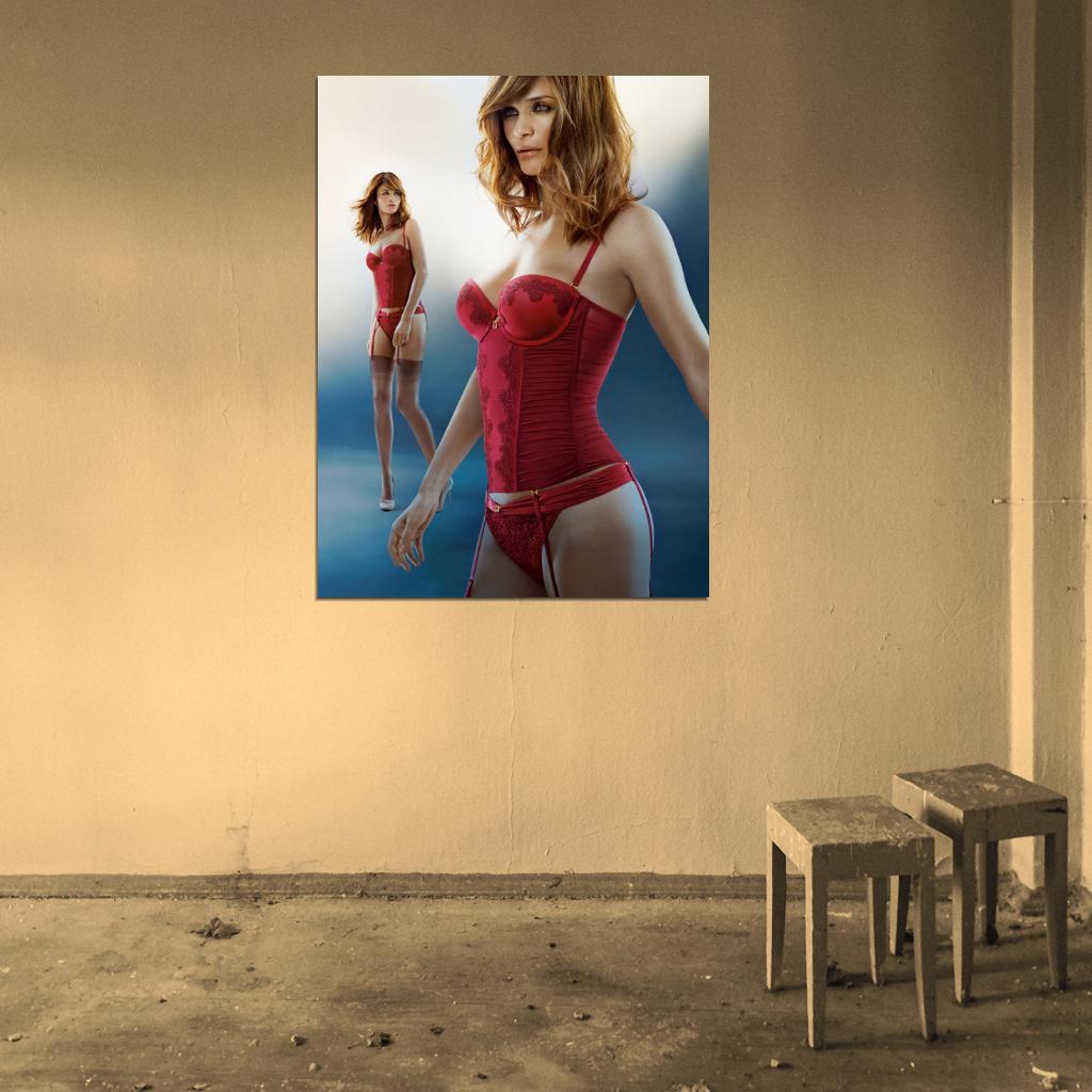 Helena Christensen Sexy Hot Model Wall Art Print Poster