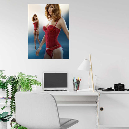 Helena Christensen Sexy Hot Model Wall Art Print Poster
