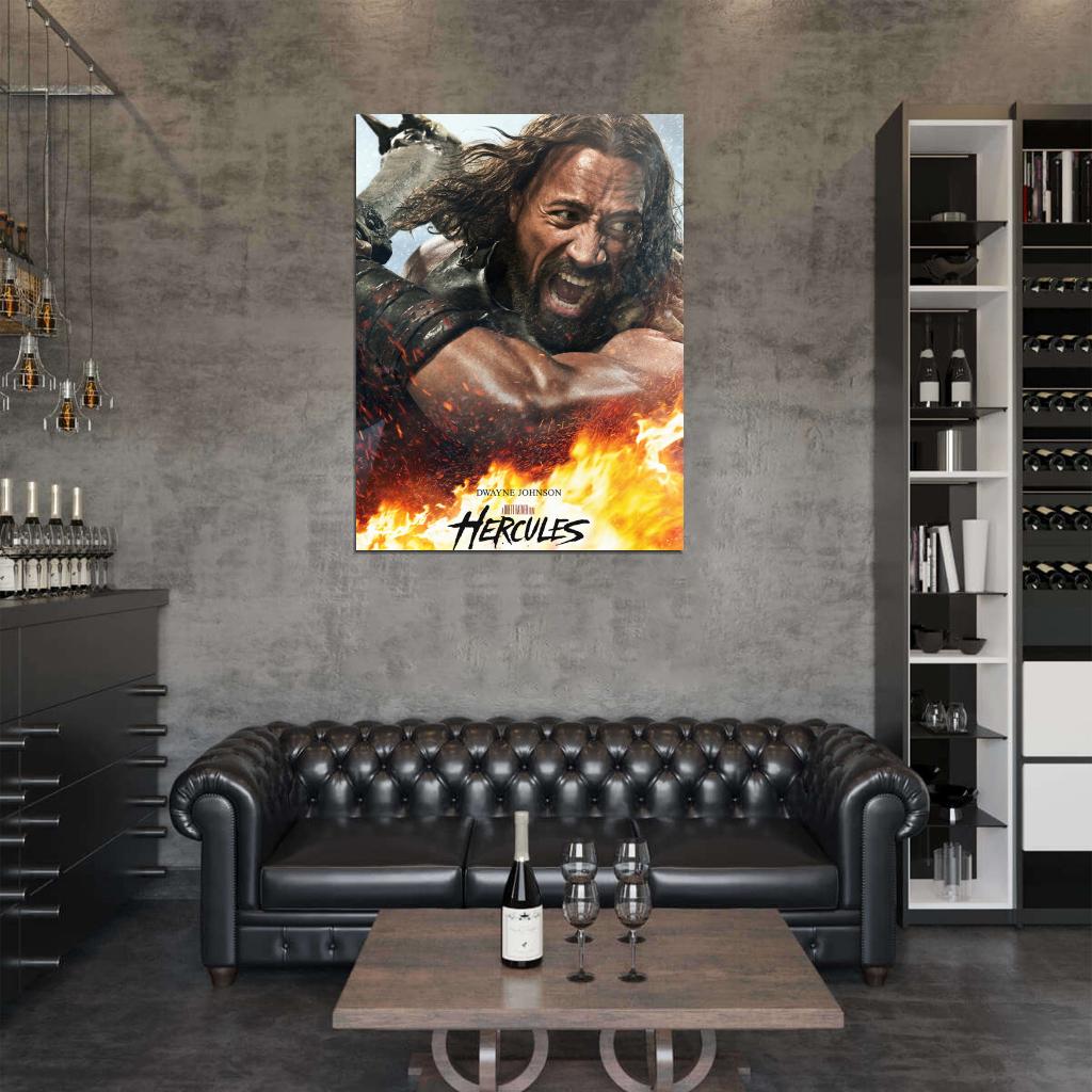 Hercules Dwayne Johnson Amazing Cool Movie Wall Art Print Poster