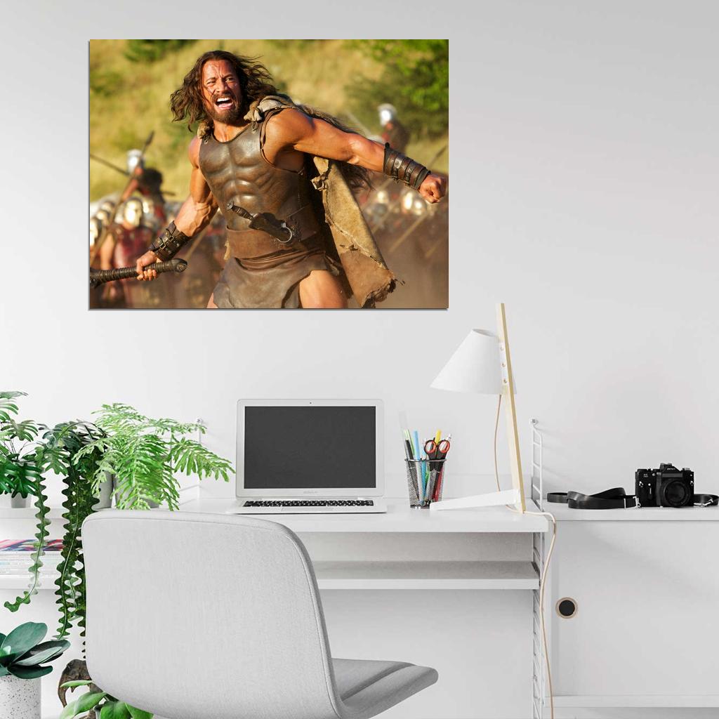 Hercules Dwayne Johnson Scream Amazing Movie Wall Art Print Poster
