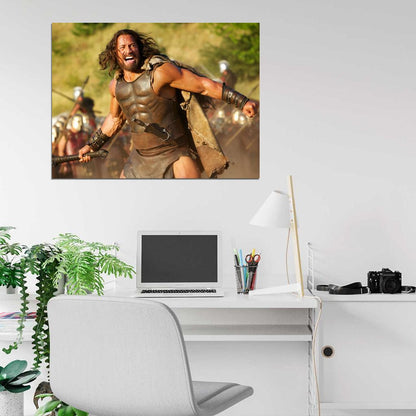 Hercules Dwayne Johnson Scream Amazing Movie Wall Art Print Poster