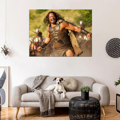 Hercules Dwayne Johnson Scream Amazing Movie Wall Art Print Poster