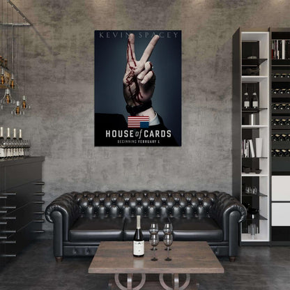 House Of Cards Tv Series Wall Art Print Poster