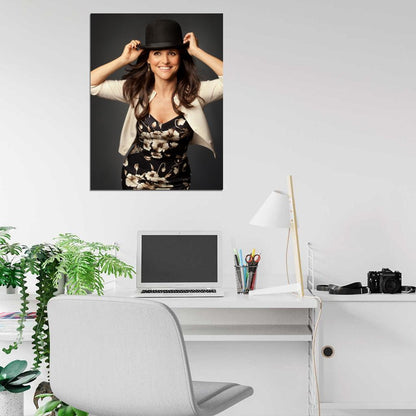 Julia Louis-Dreyfus Smile Actress Wall Art Print Poster