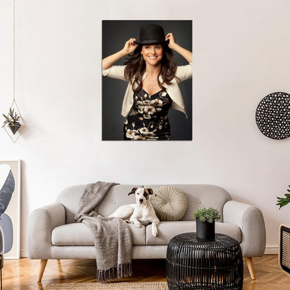 Julia Louis-Dreyfus Smile Actress Wall Art Print Poster