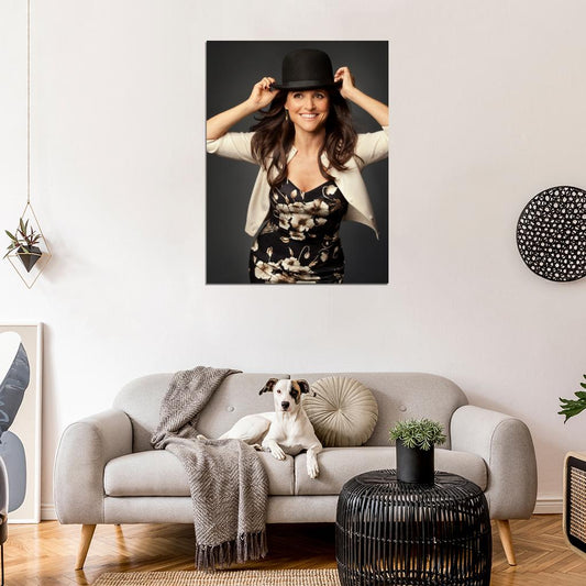 Julia Louis-Dreyfus Smile Actress Wall Art Print Poster