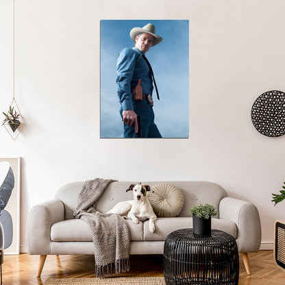 Justified Timothy Olyphant Raylan Givens Tv Series Wall Art Print Poster