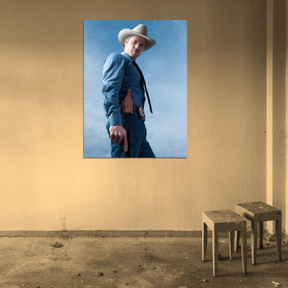 Justified Timothy Olyphant Raylan Givens Tv Series Wall Art Print Poster