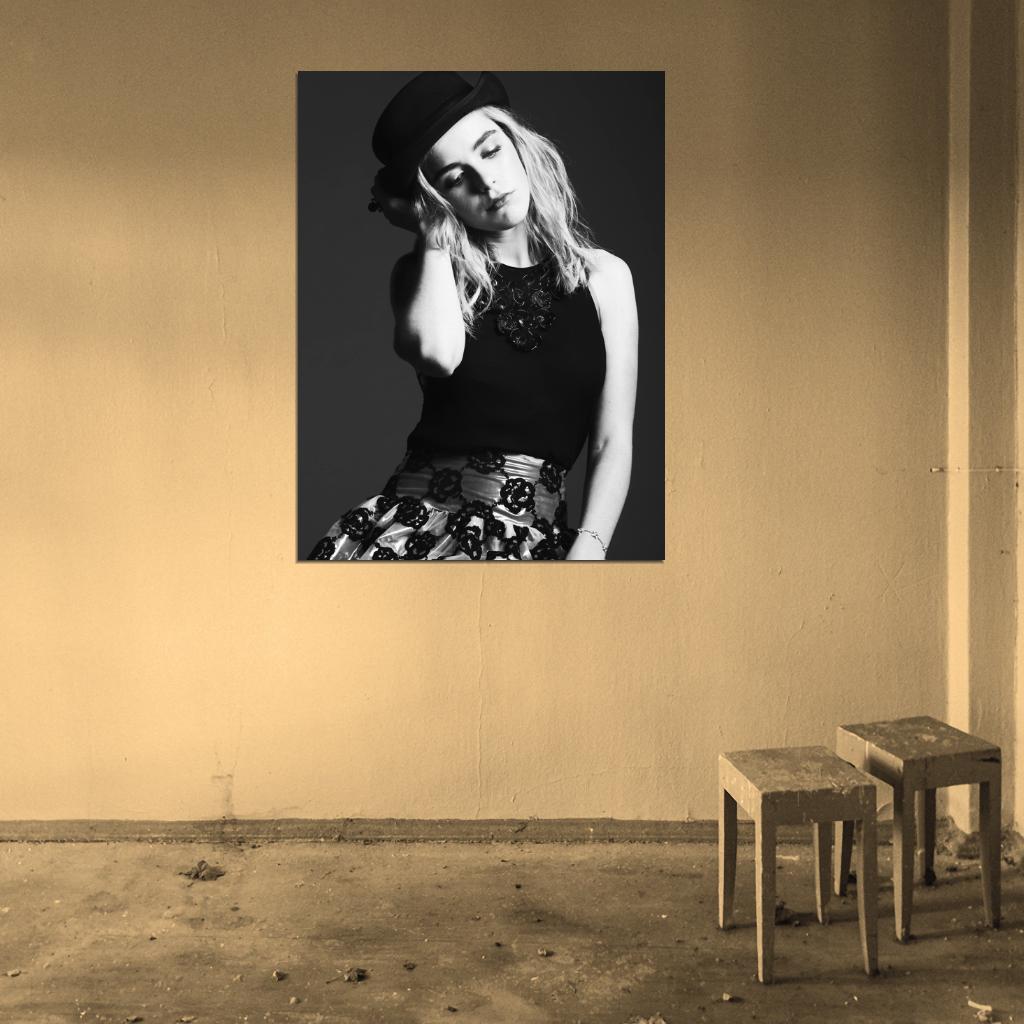 Mad Men Kiernan Shipka Sally Draper Actress Tv Series BW Wall Art Print Poster