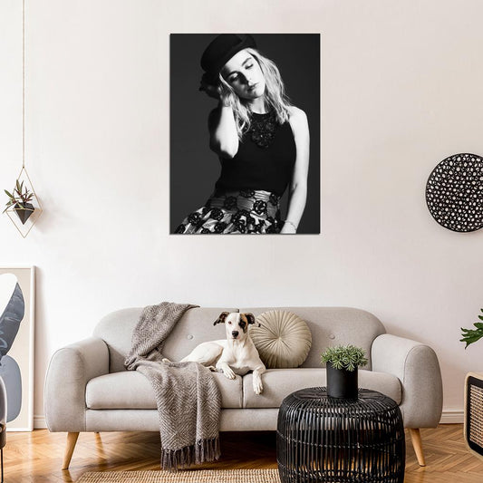 Mad Men Kiernan Shipka Sally Draper Actress Tv Series BW Wall Art Print Poster