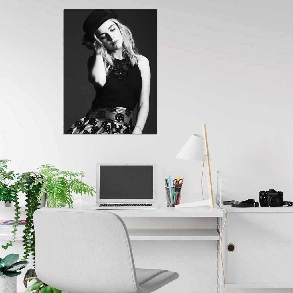 Mad Men Kiernan Shipka Sally Draper Actress Tv Series BW Wall Art Print Poster